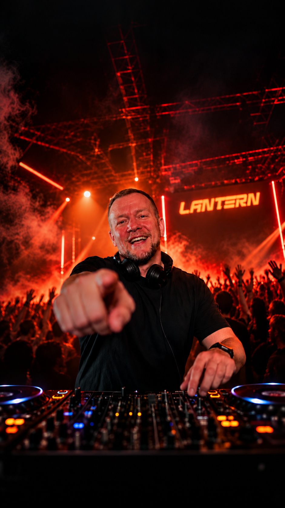 DJ Lantern performing at a live event